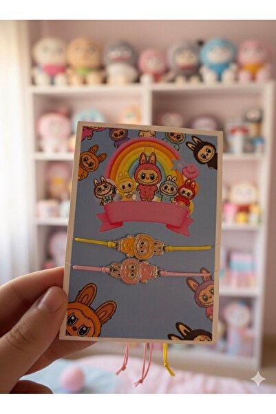 Bİ BONCUK 2'li Labubu Temalı Bileklik – Çift & Best Friend Arkadaşlık Bilekli...