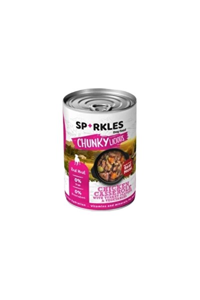 SPARKLES سباركلز طعام رطب للكلاب بالدجاج مع الخضار والديك الرومي 400g