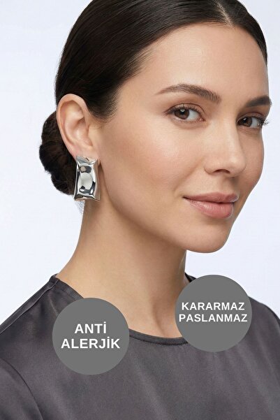 KAYOUBI Kadın Antialerjik Kararmaz Suya Dayanıklı Uzun Günlük Tarz Abiye Silv...