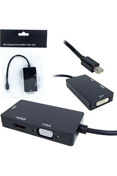 IRONSTAR MİNİ DP TO HDMI+VGA+DVI - MİNİ DP ÇEVİRİCİ - MİNİ DİSPLAYPORT ÇEVİRİCİ