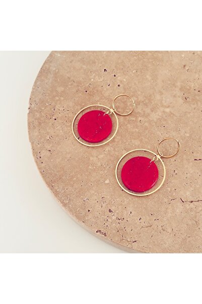 Vesce Atelier Cloud Fuchsia Handmade Hoop Earrings