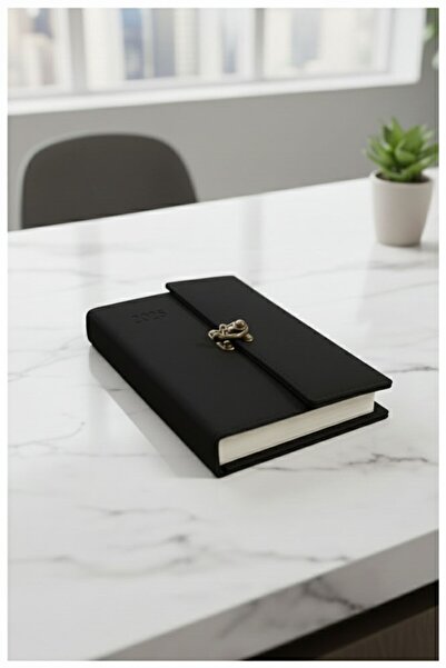 Artmaster A5 2026 Kilitli Ajanda 168 Yaprak Suni Deri Kapaklı Günlük Ajanda A...