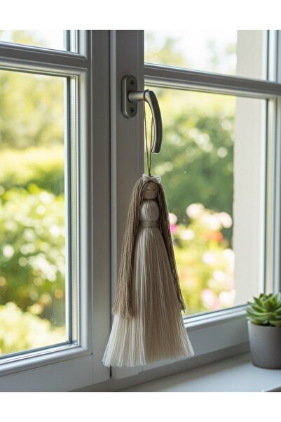 Lilindesign Makrome El Yapimi Dekor Bebek - 17 cm - Asilabilir Süs