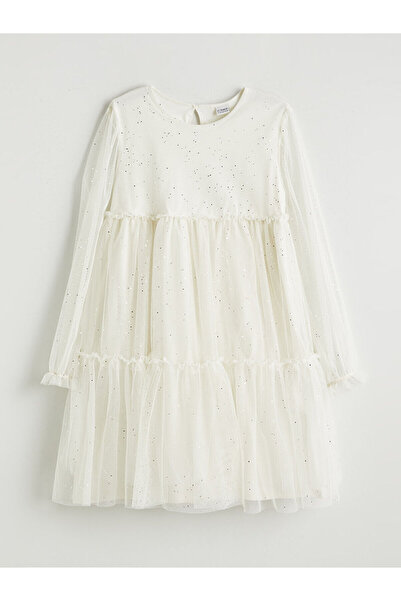 LC Waikiki Визия Нова сезон Велосипедна блестяща рокля за момичета