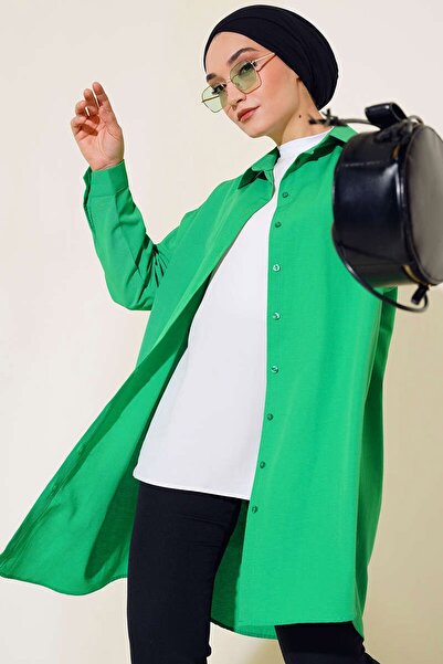 Hiccup Bdart Buttoned Long Poplin Shirt