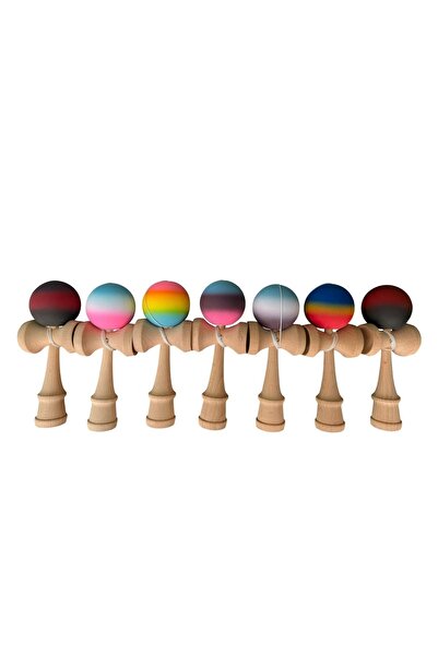 Kendama GRIP 18cm CAUCIUCATA aderenta perfecta si culori moderne