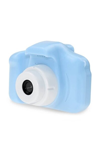 Edman Mini cameră pentru copii, LCD de 2,0", MicroSD, unghi larg de 140°, impermeabilă, albastră