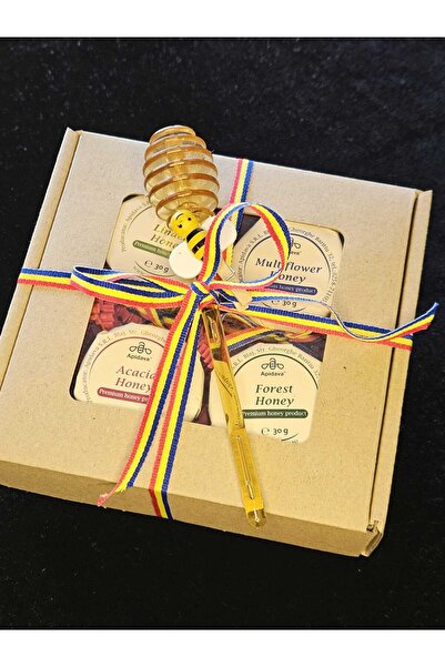 Apidava Romanian honey gift box 4 x 30g