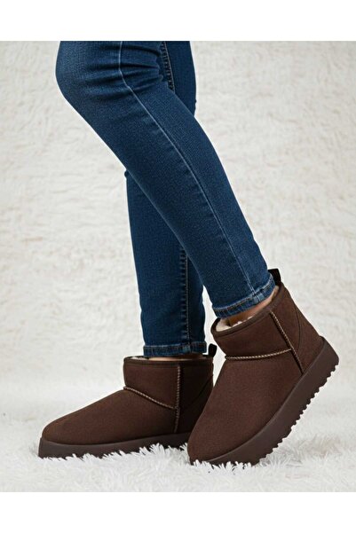 VARLIK AYAKKABI New Season Furry Brown Boots