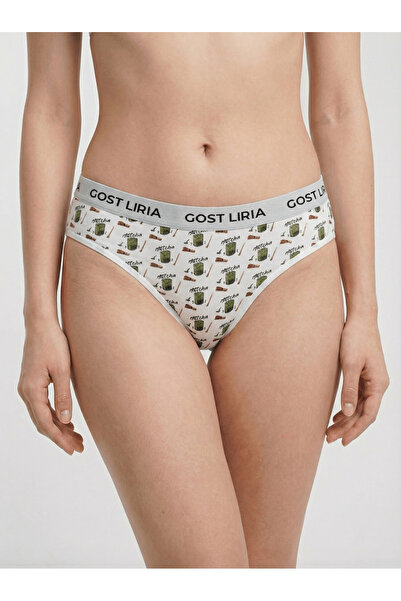 GOST LİRİA Macha Patterned Women's Slip Panties