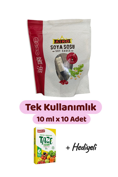KMS HOME Aiko Tek Kullanımlık Soya Sosu 10 ml X 10 adet