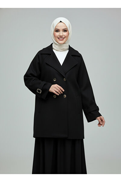 MİHRA STORE Nevuna Belted Metal Button Short Belt-Çi̇921 Black