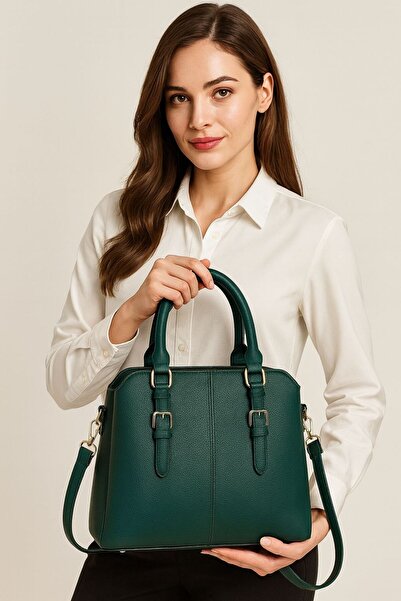 Gold Vitray Geantă din piele de calitate pentru femei