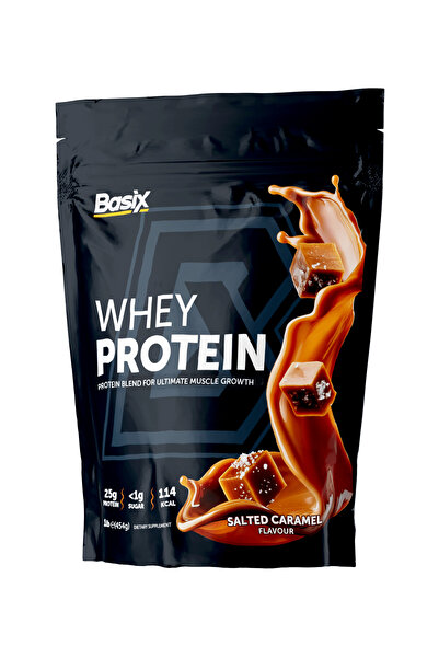 Basix بيسكس واي بروتين الحليب بنكهة الكراميل المملح - Whey Protein Salted Caramel Flavor 454g