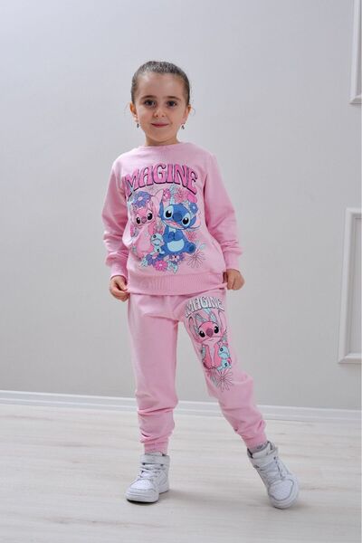 LİLLYPİCCA Set de 2 piese pentru fete Hanorac cu mâneci lungi imprimat - Pant...