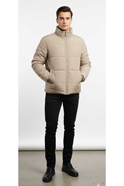 Symirna Fiber Filling Windproof Water-Repellent Fabric Keep Warm Ultra Light Standard Inflatable Men's Coat