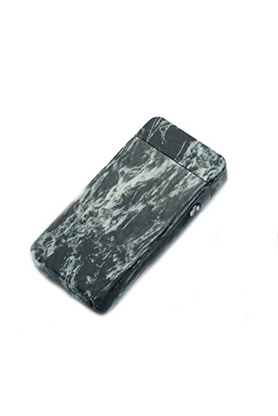 Edman Marble Electric Lighter with USB Charging, Black