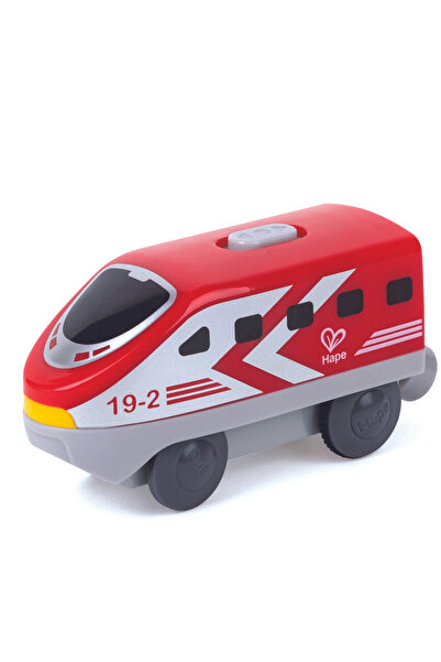 Hape Locomotiva rosie de jucarie cu baterii pentru copii, copii varsta 3 ani+...