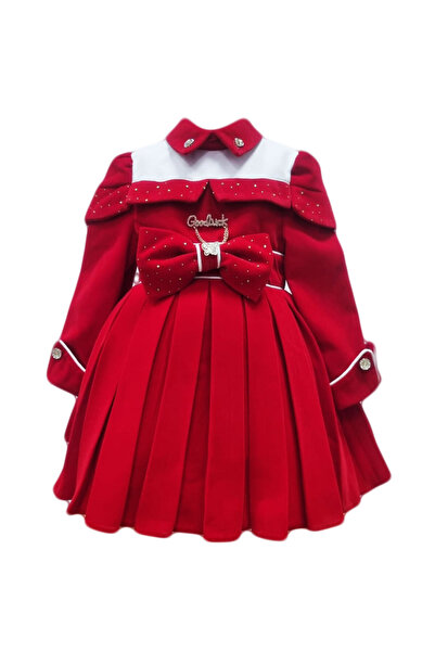 fantasialand Rochita eleganta fetite pentru sarbatorile de iarna, culoare rosie