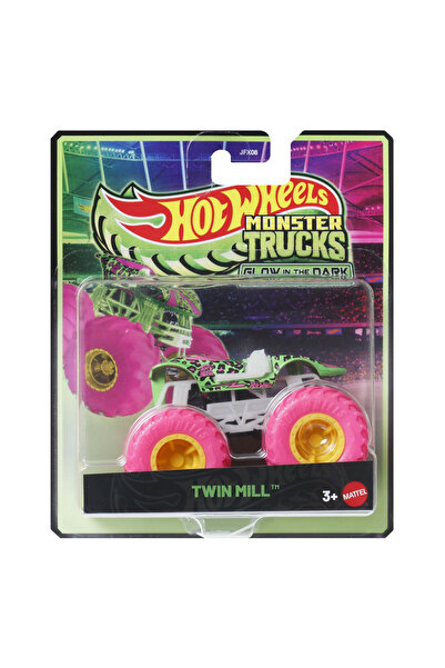 mattel Hot wheels monster truck glow in the dark makine twin mill scaraba 1 l...