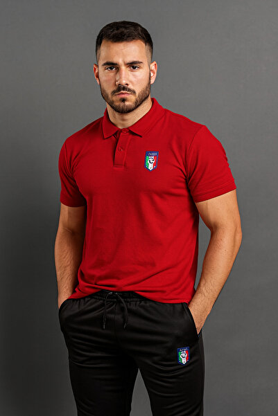 NOFLEN طقم ملابس رياضية من قطعتين من Polo Yaka Italy مطبوع مع شورت