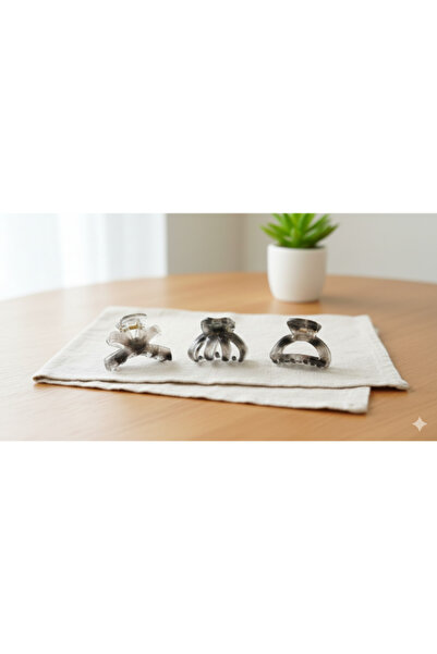 Srctech Set of 3 Transparent Model Patterned 2 cm Small Buckles