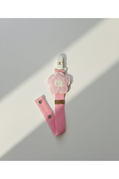 Caramell Emzik Askısı Çiçek Desenli (PEMBE RENK)