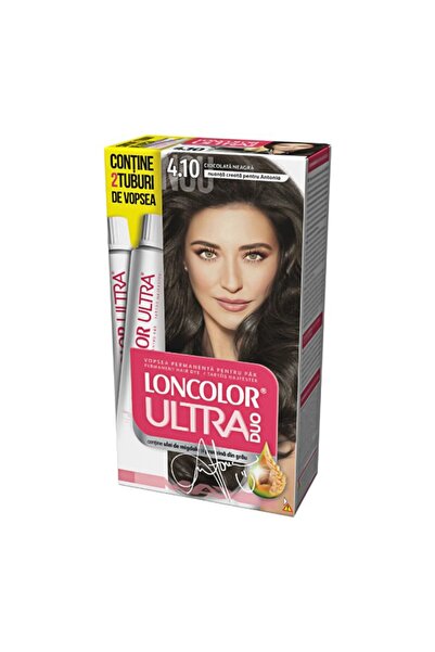 Loncolor Ultra Vopsea de Par Permanenta Max 4.10 Ciocolata Neagra, 200 ml