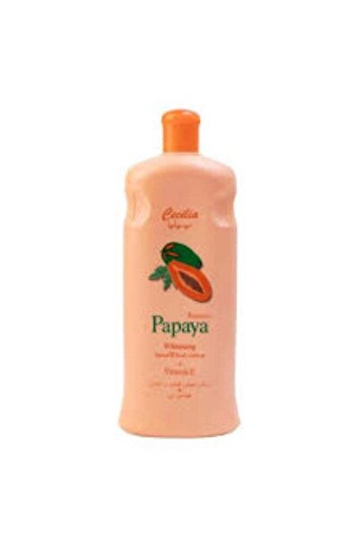 Cecilia لوشن البابايا لتفتيح اليدين والجسم - برتقالي، 600 مل