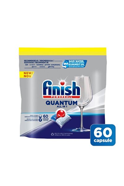 Finish Set of 2 x Quantum Dishwasher Detergent Capsules, 60 Washes