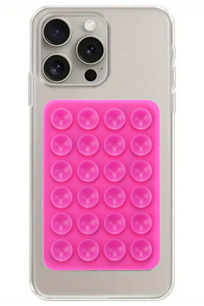 alisa Silikon Vakumlu Yapışkanlı Kaymaz Vantuz Cep Telefon Tutucu (1 ADET)