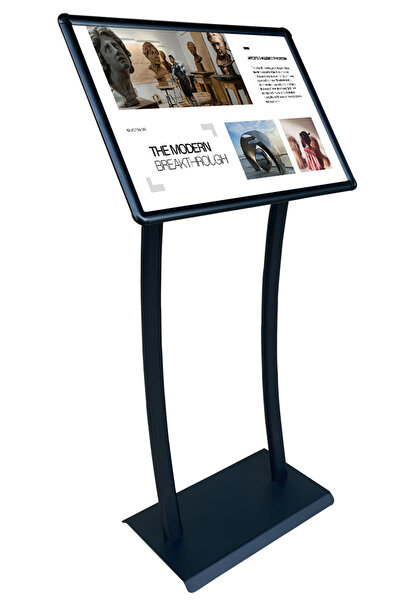 DESMARK A2 42x59.4cm Çift Ayaklı Ojigi (Eğimli) Reklam ve Menü Panosu Siyah Renk