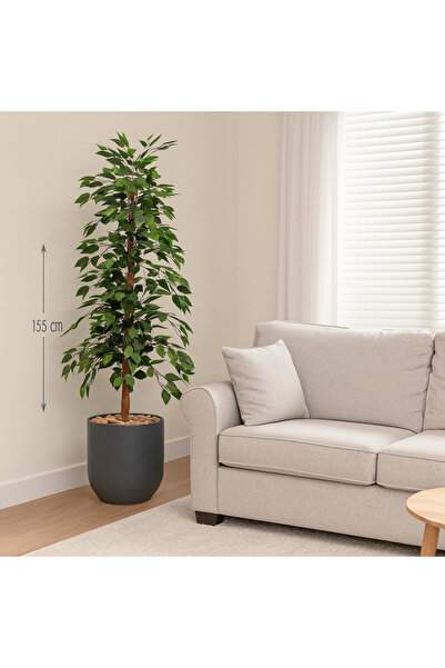 SADANHOME شجرة فيكس حوض بلاستيك -160 سم