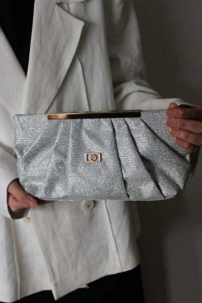 Mimoza Women's Clucht Chain Hand and Shoulder Bag - Evening Bag