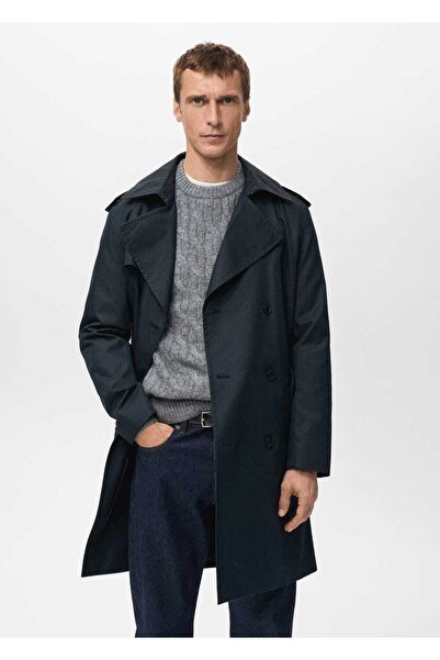 MANGO Man Kemerli su itici trençkot