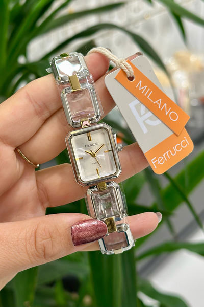 Ferrucci Çelik Kordon Su Geçirmez Garantili Kadın Kol Saati