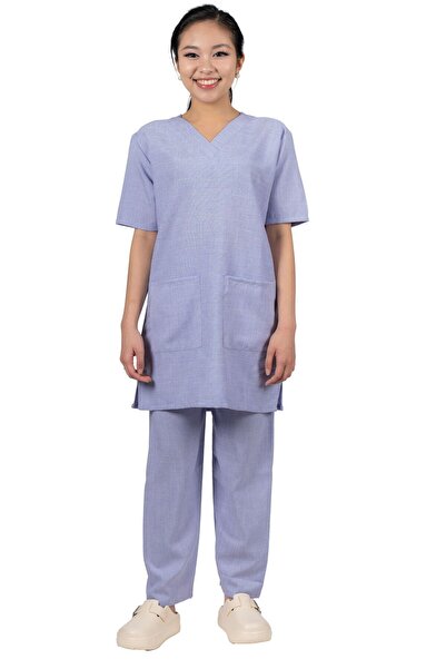 ABSHIR طقم زي الخادمة/الخادمة/المربية المحترفة، سترة بياقة على شكل حرف V وأكم...