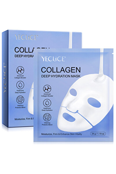 YECUCE Collagen mask, anti-wrinkle, nourishing and hydrating, hyaluronic acid...