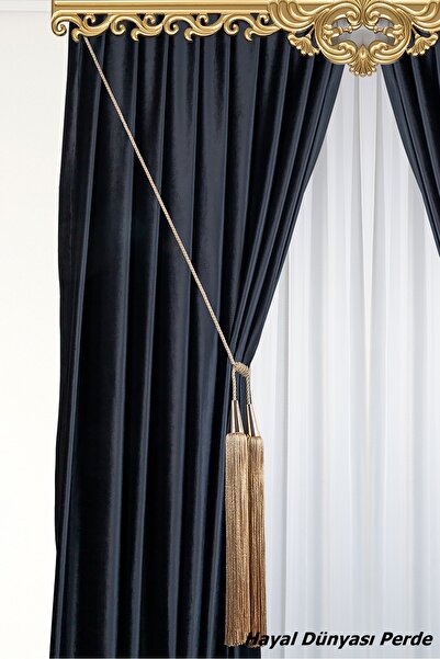 Hayal Dünyası Kornişe Takmalı Tavan Bağlama Özel Yapım Dekoratif Perde Bağı Braçol Perde Aksesuarı