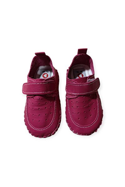 İPEK KOZA El Yapımı Hakiki Deri Bebek Ayakkabısı Cırt Cırtlı