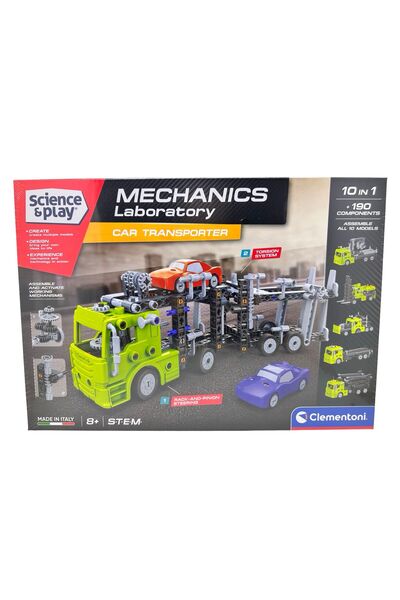JPT Clementoni Mechanics Set transportor auto STEM 10 în 1