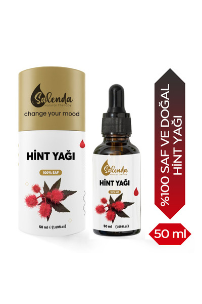Hint Yağı (Hekzansız) Castor Oil %100 Saf ve Doğal Soğuk Sıkım 50 Ml