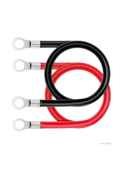 OEM Set cablu transfer curent/pornire baterie,sectiune 10 mm2,2x200 cm,rosu/n...