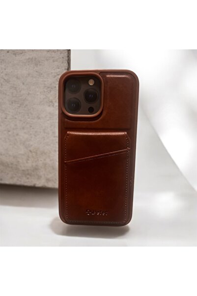 SELVİ İphone 16 pro max uyumlu cüzdanlı stantlı içi kadife kılıf