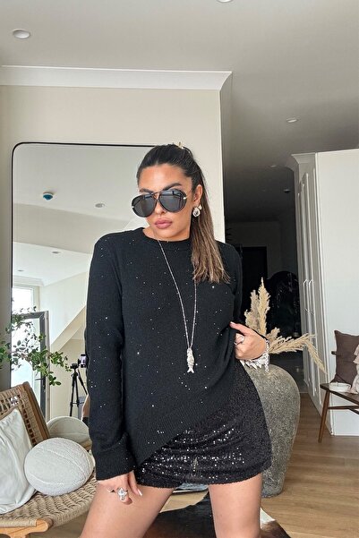 Sohotique By P Micro Sequin Glitter Kazk Black