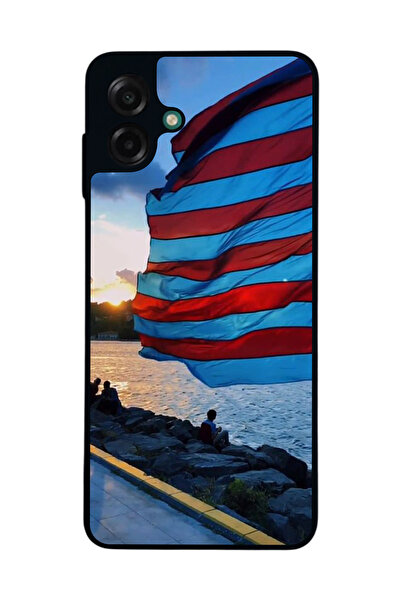 Aksel Kılıf متوافق مع هاتف سامسونج جالاكسي A07 مطبوع ، أسود غير لامع، سيليكون...