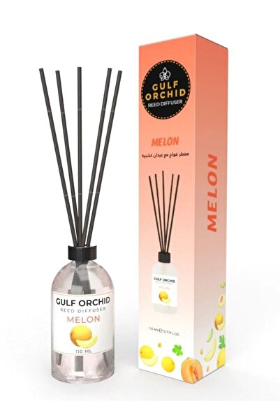 Gulf Orchid Golf Orchid Reed Diffuser with Wooden Sticks - Melon Scent, 110ml