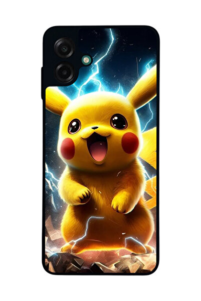 Aksel Kılıf متوافق مع هاتف سامسونج جالاكسي A07 مطبوع ، أسود غير لامع، سيليكون...