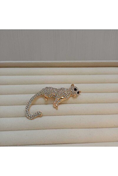 Store kaplan figürlü broş