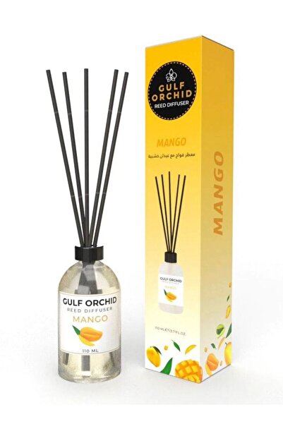 Gulf Orchid معطر جو برائحة المانجو، مع أعواد خشبية، 110 مل